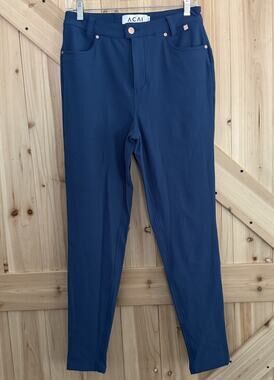 Acai Max Turquoise Blue Stretch Hiking Comfort Skinny Outdoor Trouser Pant Sz 30
